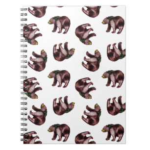 Cuaderno del lanzamiento del oso