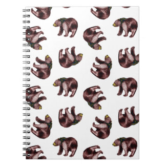 Cuaderno del lanzamiento del oso