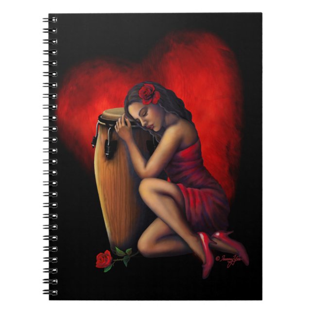 Cuaderno del latido del corazón de la salsa (Frente)