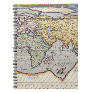 Cuaderno del Mapa Antiguo de Asia África