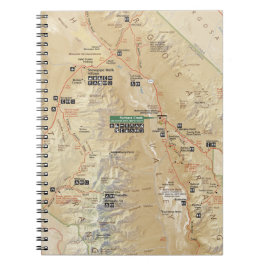 Cuaderno del mapa de Death Valley