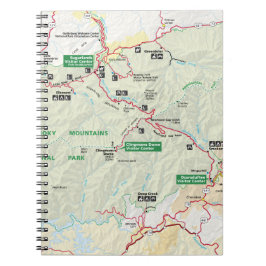 Cuaderno del mapa de Great Smoky Mountains