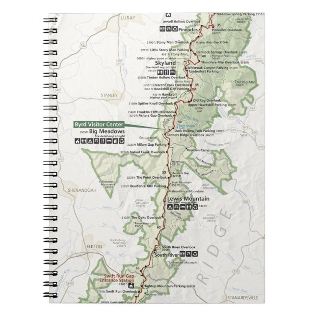 Cuaderno del mapa de Shenandoah (Frente)