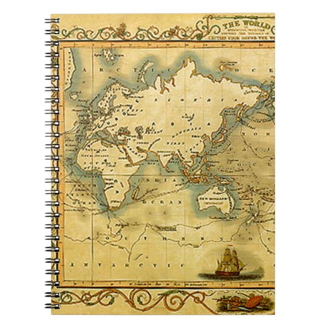 Cuaderno del Mapa del Mundo Antiguo (Frente)