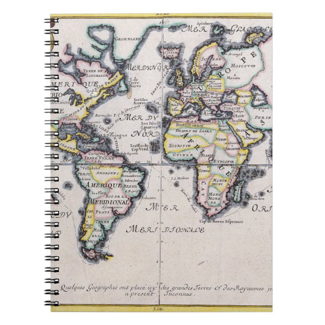 Cuaderno del Mapa Mundial de Antigüedades en minia (Frente)