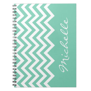 Cuaderno del modelo del galón de la verde menta