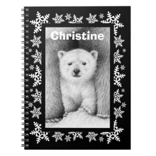 Cuaderno del navidad del copo de nieve de Cub del