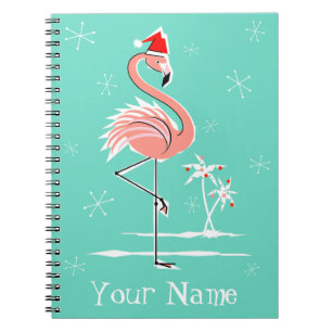 Cuaderno del nombre del flamenco del navidad