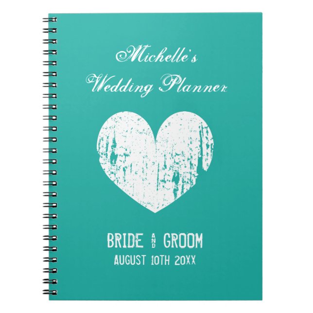 Cuaderno del organizador del planificador del boda (Frente)