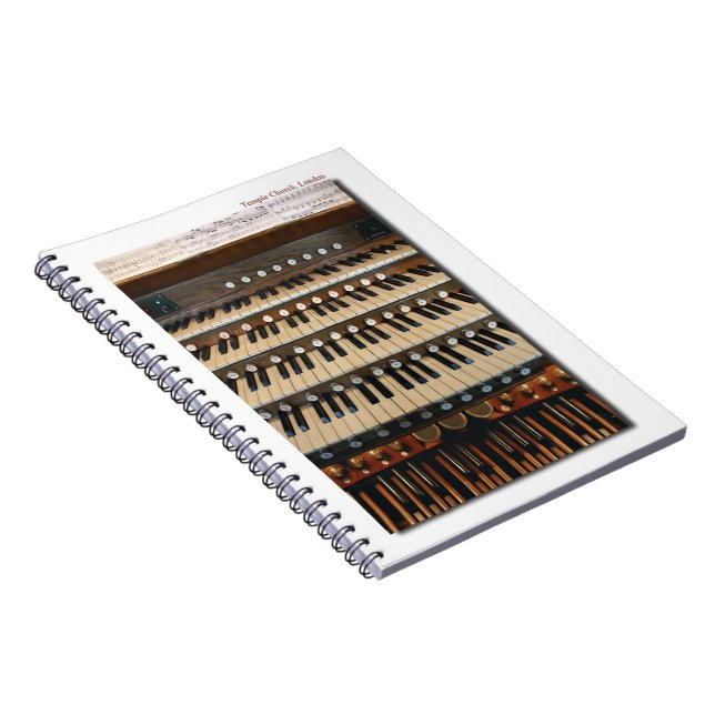 Cuaderno del órgano de la iglesia del templo de (Lado Derecho)