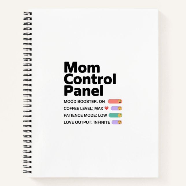 Cuaderno del Panel de Control de Mamá | Revista di (Anverso)