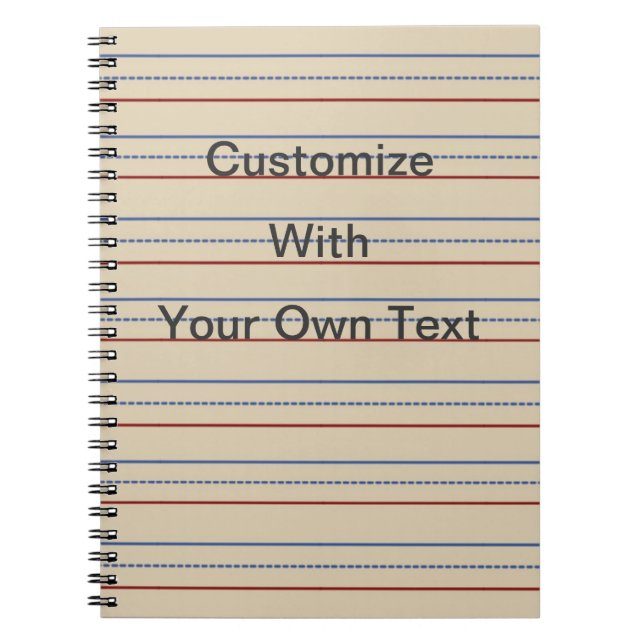 Cuaderno del papel de escuela primaria (Frente)