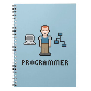 Cuaderno del papel del programador del pixel