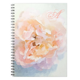 Cuaderno del Peony del monograma