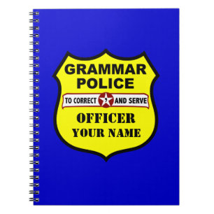 Cuaderno del personalizable de la policía de la