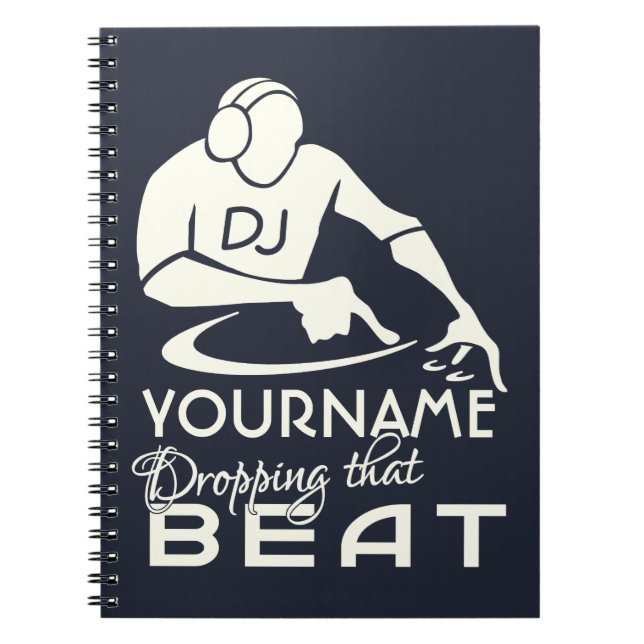 Cuaderno del personalizado de DJ (Frente)