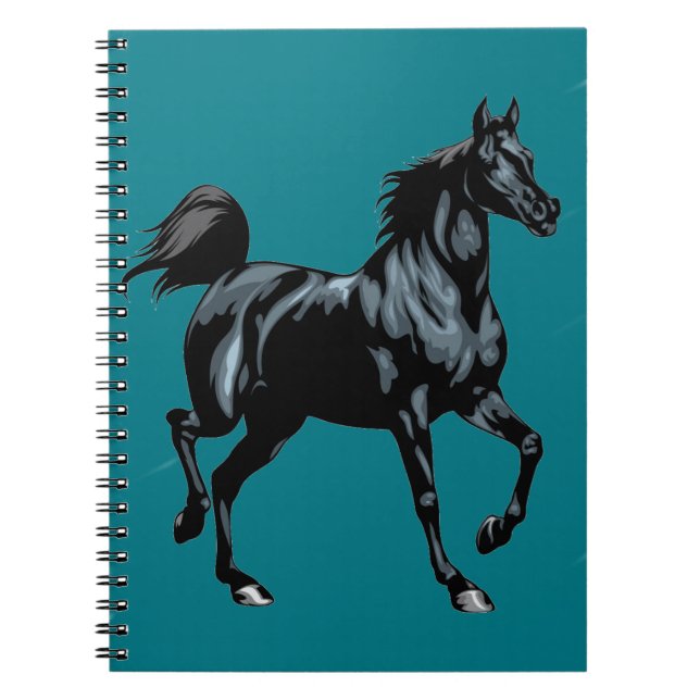 Cuaderno del personalizado del caballo (Frente)