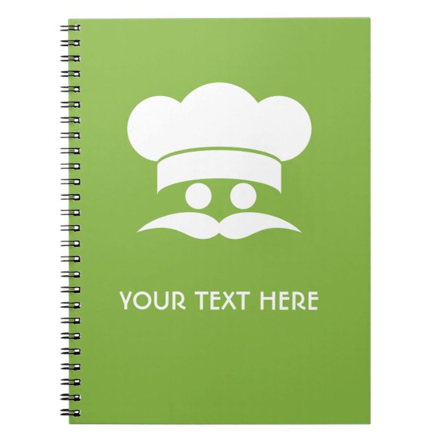 Cuaderno del personalizado del COCINERO (Frente)