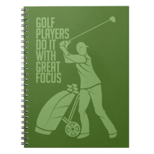 Cuaderno del personalizado del JUGADOR de GOLF