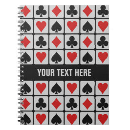 Cuaderno del personalizado del jugador de tarjeta
