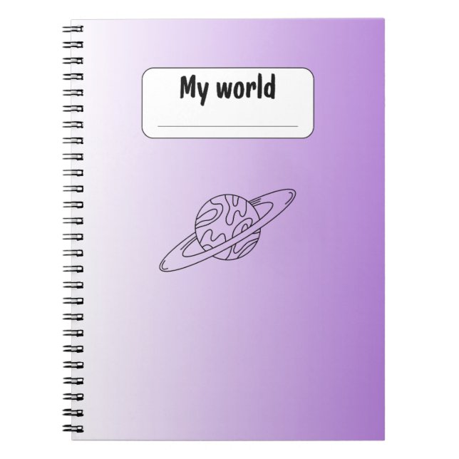 Cuaderno del planeta estético | Diario minimalista (Frente)