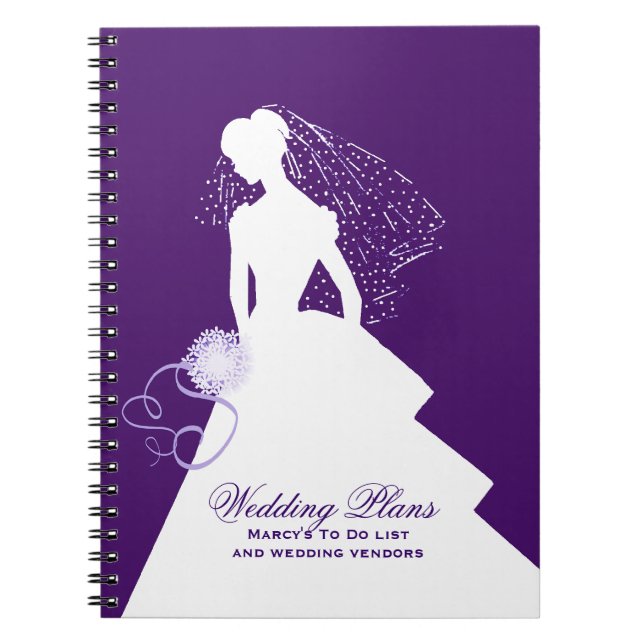 Cuaderno del planificador de la boda de la novia (Frente)