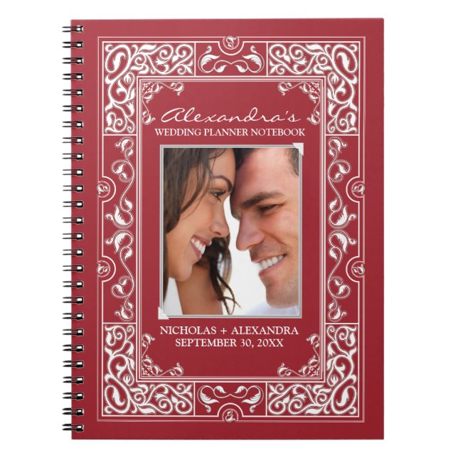 Cuaderno del planificador de la boda de la novia (Frente)