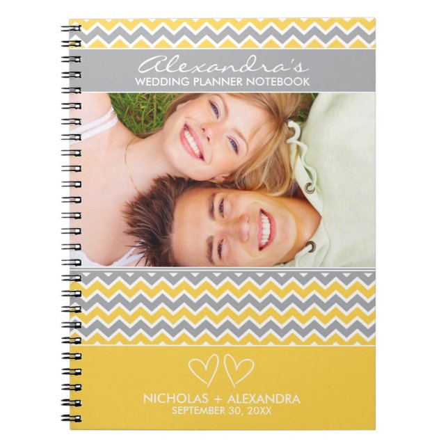 Cuaderno del planificador de la boda del modelo de (Frente)