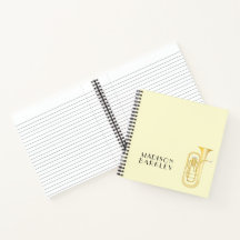 Cuaderno del profesor de banda de música barítono