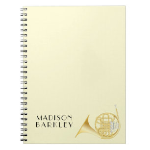 Cuaderno del profesor de banda de música de trompa