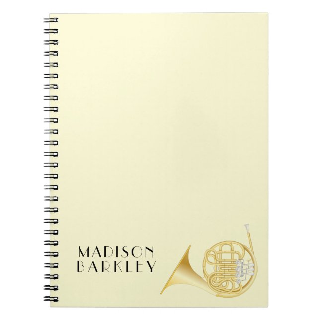 Cuaderno del profesor de banda de música de trompa (Frente)