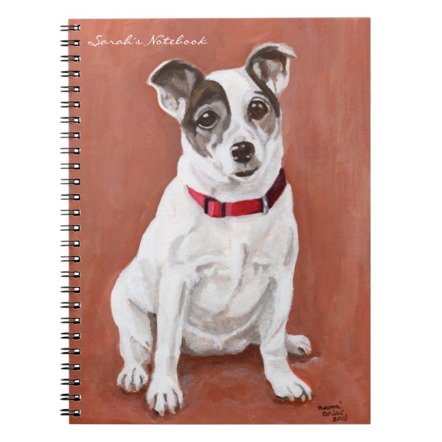 Cuaderno del retrato de Jack Russell Terrier (Frente)