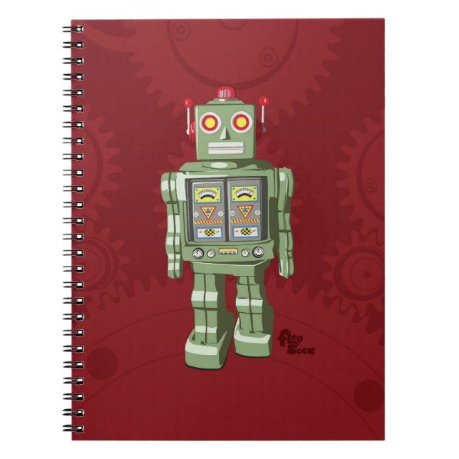 Cuaderno del robot del juguete (Frente)