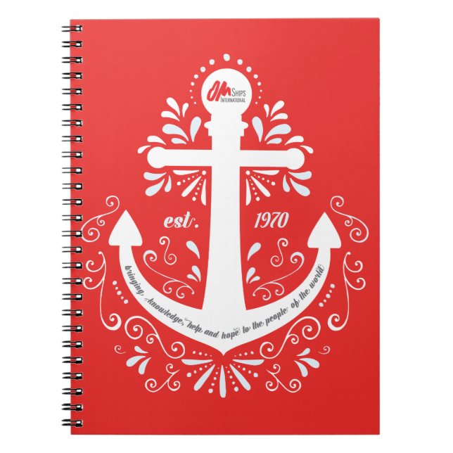 Cuaderno del rojo del ancla de KHH (Frente)