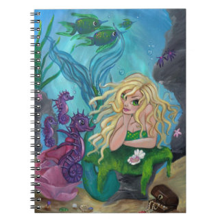 CUADERNO del seahorse de la sirena de los "tesoros