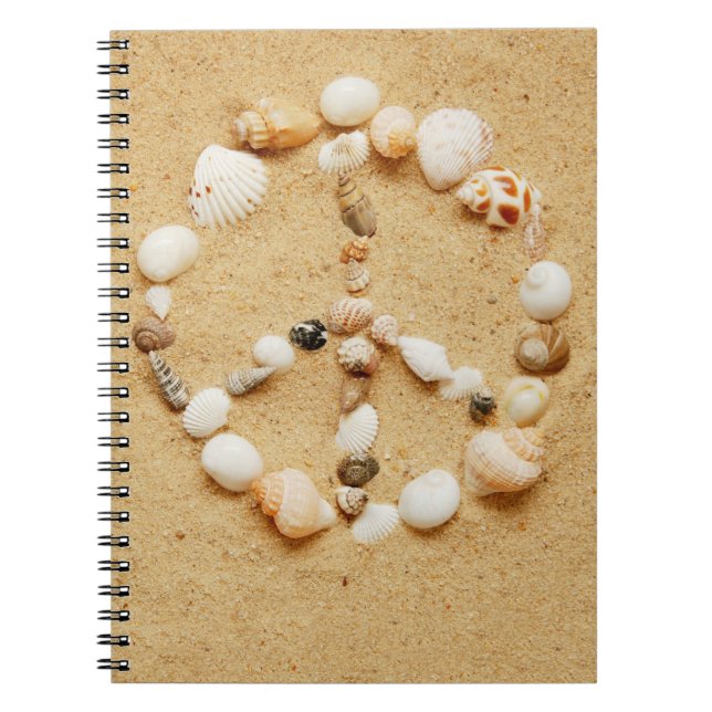 Cuaderno del signo de la paz del Seashell (Frente)