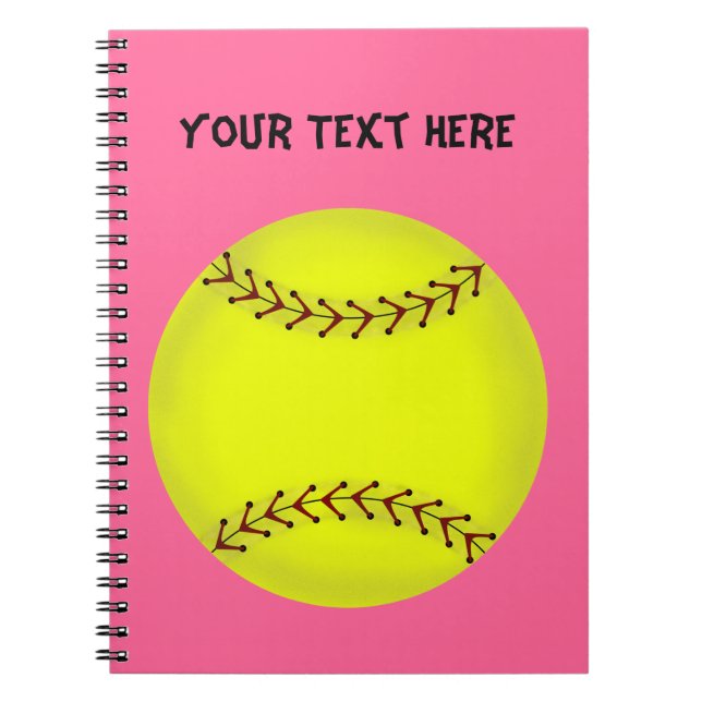 Cuaderno del softball de Fastpitch (Frente)