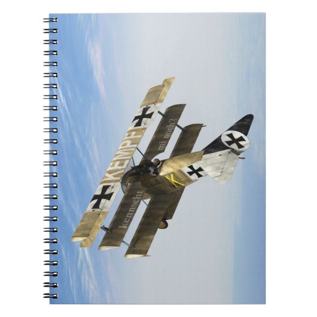 Cuaderno del triplano de Fokker Dr1 (Frente)
