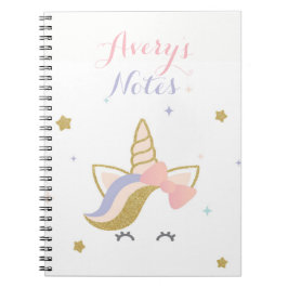 Cuaderno del unicornio, cuaderno de la escuela