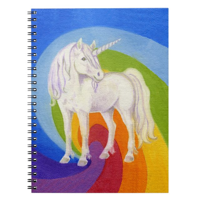 Cuaderno del unicornio del arco iris (Frente)