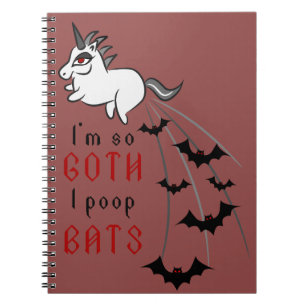 Cuaderno del unicornio del gótico
