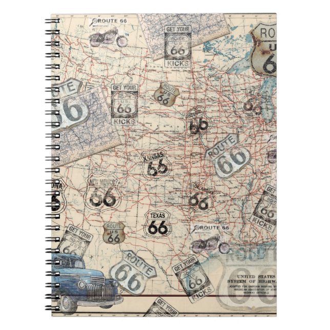 Cuaderno del viaje de la ruta 66 (Frente)