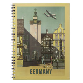 Cuaderno del viaje del vintage de ALEMANIA