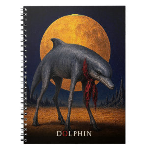 Cuaderno Delfín Corbata gótico Surrealista
