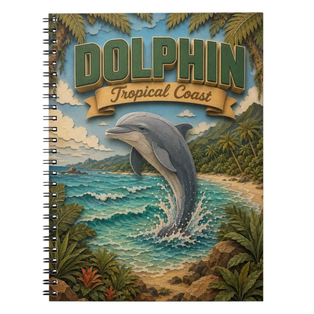 Cuaderno Delfín Costa Tropical POPCUT (Frente)
