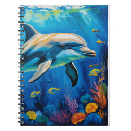 Cuaderno Delfín de pintura de aceite
