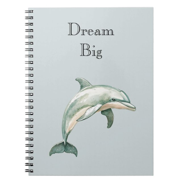 Cuaderno Delfín de Playa del Océano Azul (Frente)