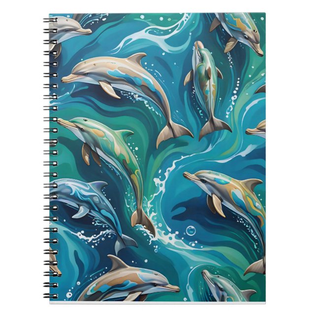 Cuaderno Delfines nadan  (Frente)