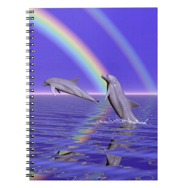 Cuaderno Delfines y arcoiris (Frente)