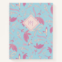 Delicadas flores azules y arcos